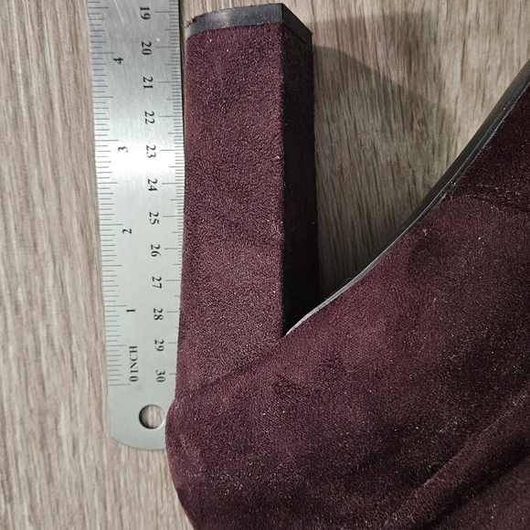 A New Day Penelope Over the Knee Boots Burgundy - Picture 8 of 11